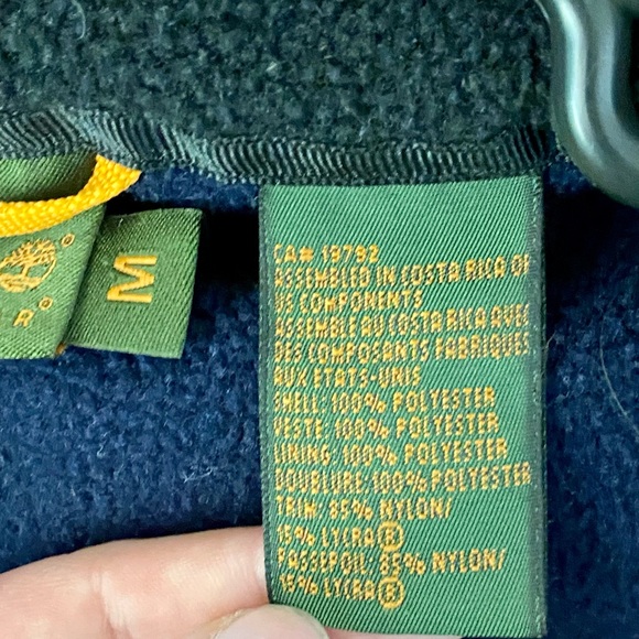 Timberland Weathergear Men’s Medium Fleece Zip Up Jacket RN 76382 - Picture 8 of 10